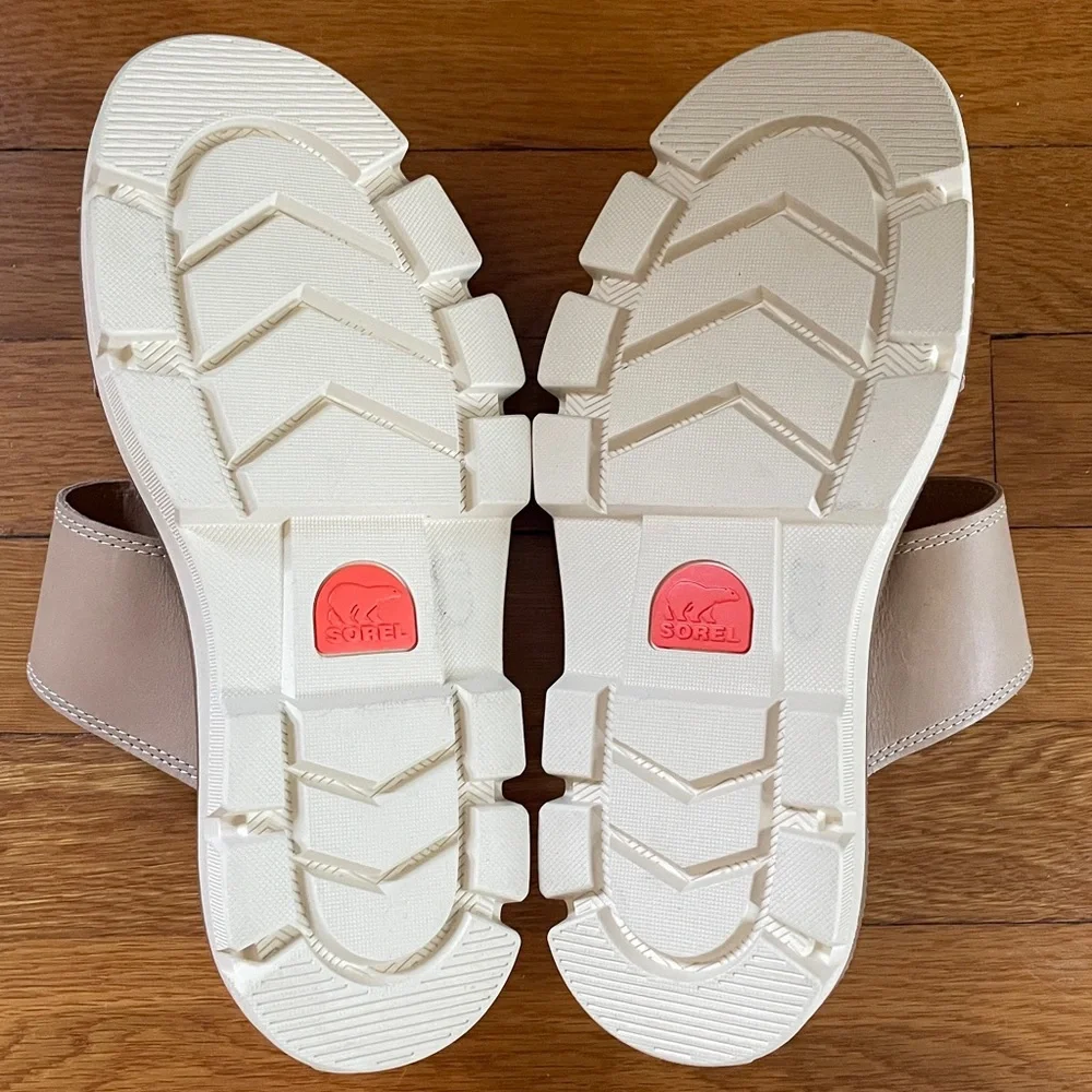 SOREL //  REIN CB™ Women's Slide Sandal in Honest Beige, Bleached Ceramic sz 7.5 - Picture 6 of 9